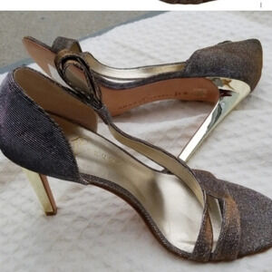 Ivanka Trump Silver Gold Stilettos 10 NWD